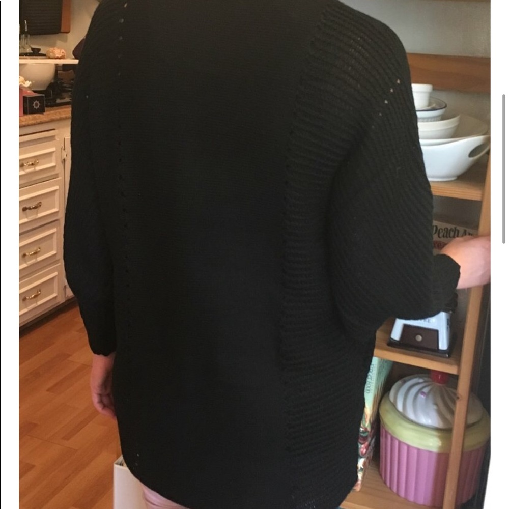 Black Blousy Tunic Sweater - Picture 5 of 5